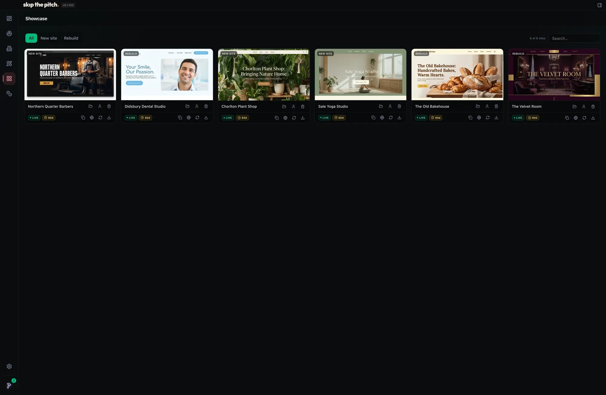 Skip the Pitch · build interface